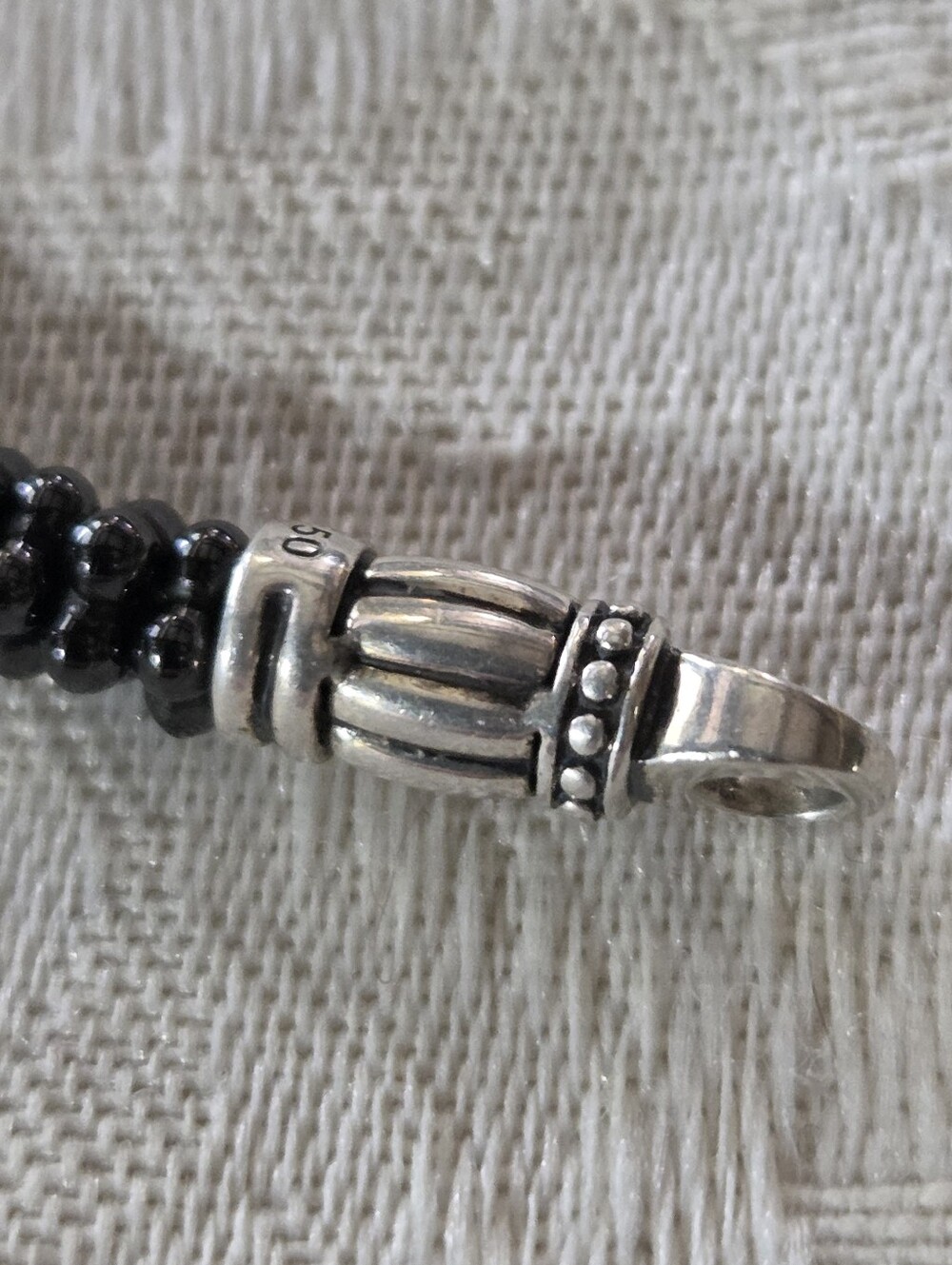 LAGOS Black Caviar Five Silver Station Ceramic Bracelet, 5mm, SS, 18k - Picture 6 of 14